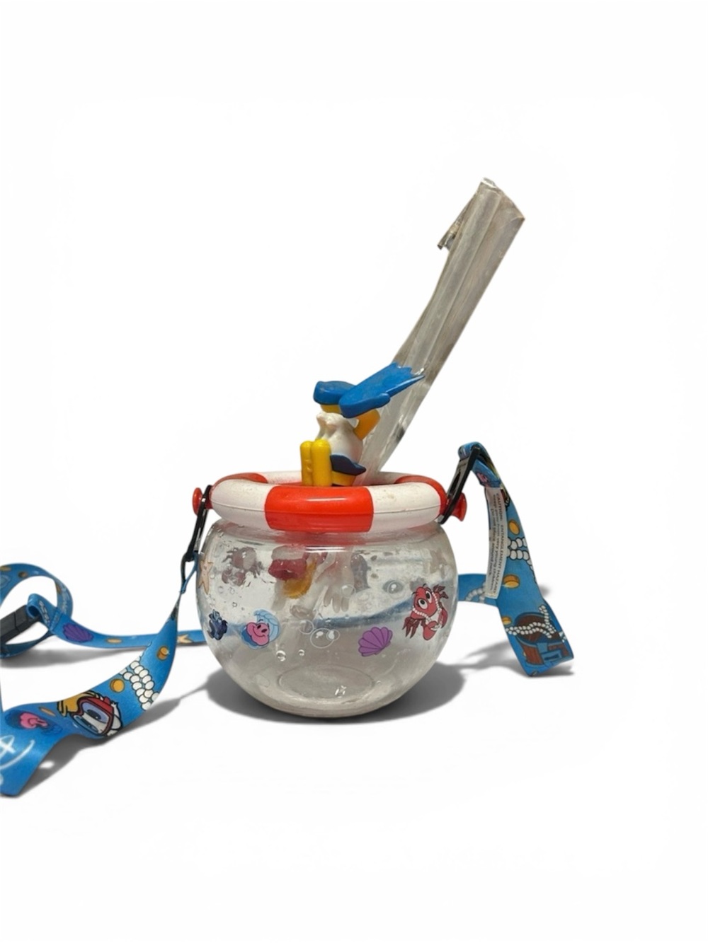 Disney Parks Toontown Donald Duck Scuba Diver Sipper Cup with Lanyard